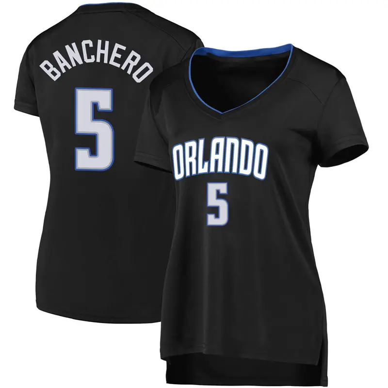 Fast Break Black Paolo Banchero Women's Orlando Magic Fanatics Branded 2019 Jersey - Icon Edition