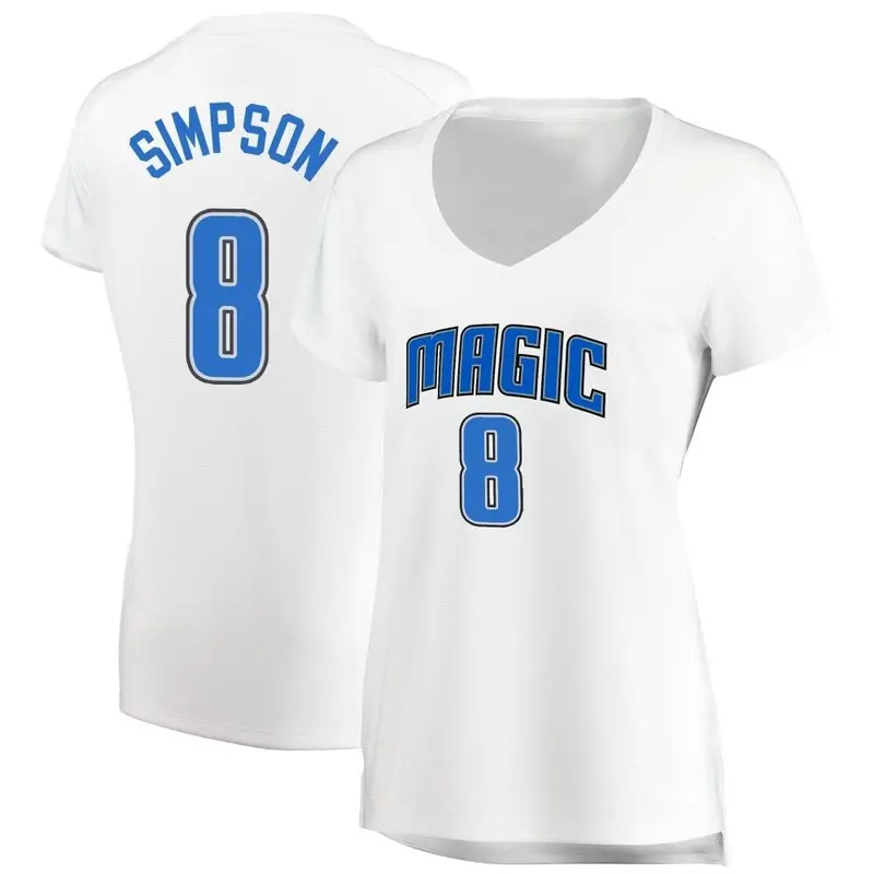 Fast Break White Zavier Simpson Women's Orlando Magic Fanatics Branded Jersey - Association Edition